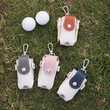 PU Leather Waist Hanging Mini Golf Ball Bag