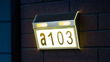 Solar Power Illuminated House Number Light