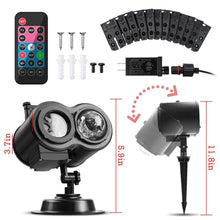 2 in 1 Christmas Holiday Projector Lights with Ocean wave Light 16 Film options