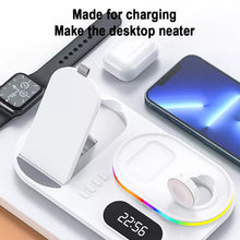 Wireless Fast Charger with Time Display Dock Station