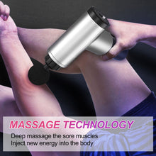 Rechargeable Electric Deep Muscle Tissue Massage Gun with 4 Massage Heads