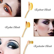 5pcs Oval Makeup Brushes Set