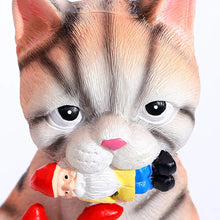 Mischievous Cat Garden Gnome Statue Figurine