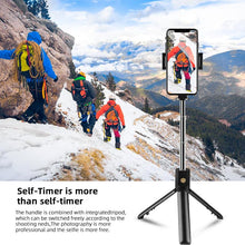 3 in1 Foldable Wireless Bluetooth Mini Tripod Selfie Stick with Remote Control