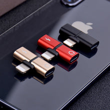 T-shaped Headphone 2-in-1 Dual-port Headphone Adapter for iPhone
