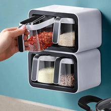 Wall Mount Spice Rack Organizer Set