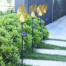Outdoor Art Metal Leaf Design Solar Light