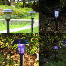 Solar Powered Outdoor LED Mosquito and Bug Zapper Insect Pest Killer Lamp