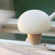 USB Rechargeable Wood Mushroom Night Light