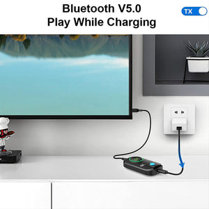 2-in-1 Bluetooth Car Audio Hands-free Call Receiver and Speaker