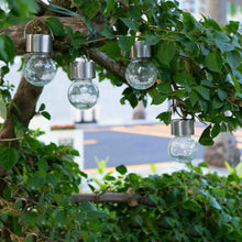 Hanging Solar Cracked Glass LED Ball Light
