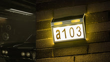 Solar Power Illuminated House Number Light