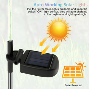 Solar Powered Dandelion Outdoor Garden Light Decoration