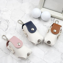 PU Leather Waist Hanging Mini Golf Ball Bag