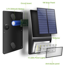15 LED Solar Induction Outdoor Night Lamp