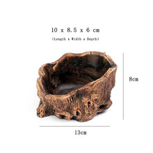 Driftwood Stump Concrete Plant Pot