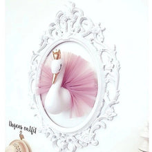 3D Golden Crown Swan Wall Hanging Doll Stuffed Toy