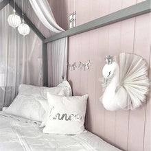 3D Golden Crown Swan Wall Hanging Doll Stuffed Toy
