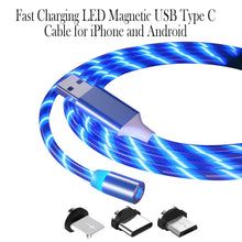 Fast Charging LED Magnetic USB Type-C Cable for iPhone and Android