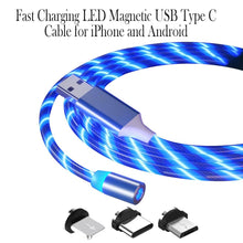 Fast Charging LED Magnetic USB Type-C Cable for iPhone and Android
