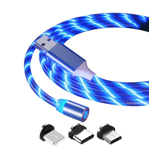 Fast Charging LED Magnetic USB Type-C Cable for iPhone and Android