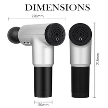 Rechargeable Electric Deep Muscle Tissue Massage Gun with 4 Massage Heads
