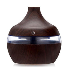 USB  Wood Grain 300ml Air Humidifier Aromatherapy With Lights - Groupy Buy