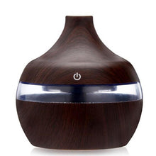USB  Wood Grain 300ml Air Humidifier Aromatherapy With Lights - Groupy Buy