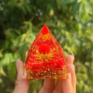 Orgone Pyramid Amethyst Energy Generator