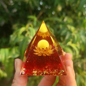 Orgone Pyramid Amethyst Energy Generator