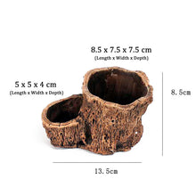 Driftwood Stump Concrete Plant Pot