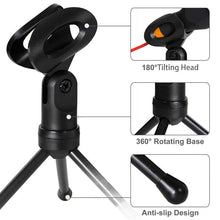 Capacitive Household Stereo Microphone Desktop Tripod
