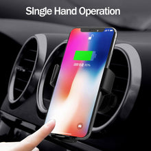 10W QI Wireless Fast Charger Car Mount Holder Stand
