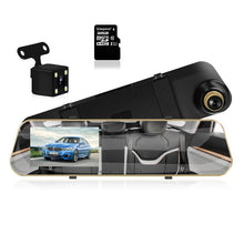 1080P 4.3-Inch Dual Mirror Dash Camera with Touchscreen