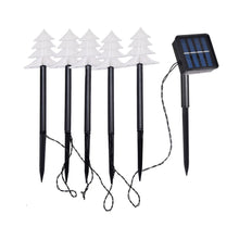 Pack of 5 Solar Powered Outdoor Decorative Stake Lights
