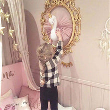 3D Golden Crown Swan Wall Hanging Doll Stuffed Toy