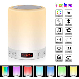 Touch Control LED Night Light with Bluetooth Speaker