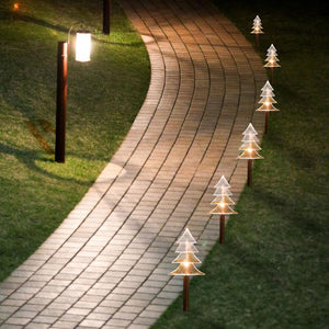 Pack of 5 Solar Powered Outdoor Decorative Stake Lights