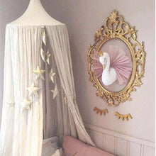 3D Golden Crown Swan Wall Hanging Doll Stuffed Toy