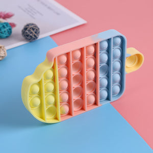 Rainbow Push Bubble Fidget Relax Toy - Ice Cream