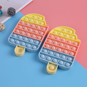 Rainbow Push Bubble Fidget Relax Toy - Ice Cream