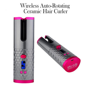 Cordless Auto Rotating Ceramic Hair Curler
