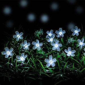 LED Solar Blossom String Lights