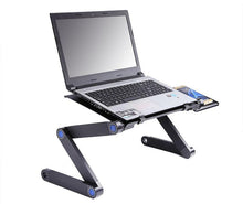 Portable foldable cooling computer bracket tray table with mouse pad - Groupy Buy