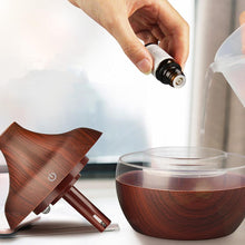 USB  Wood Grain 300ml Air Humidifier Aromatherapy With Lights - Groupy Buy