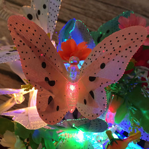 Solar Powered Butterfly Fiber Optic Fairy String Light
