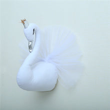 3D Golden Crown Swan Wall Hanging Doll Stuffed Toy