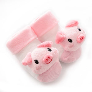 Anti-Slip Newborn Rattle Socks