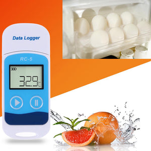 USB LCD Display Screen Temperature Data Logger Recorder