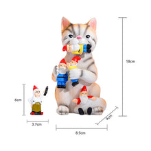 Mischievous Cat Garden Gnome Statue Figurine